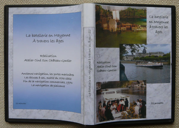 Pochette DVD Batellerie sur la Mayenne